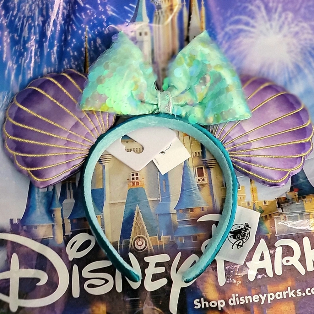 BNWT Disney Little Mermaid Minnie Ears